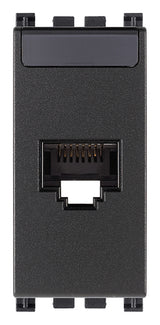 Arke RJ45 Cat 6 Netsafe UTP Outlet Grey