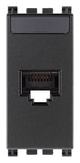 Arke RJ45 Cat 6 Netsafe UTP Outlet Grey