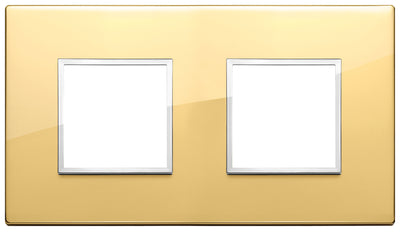 Vimar Eikon Evo Plate 4M (2+2) 71MM Aluminium Polished Gold
