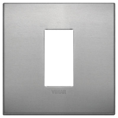 Vimar Arke Classic Plate 1M Aluminium Lava