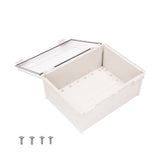 Boxco Q-Series 300×400×160mm Plastic Enclosure, IP67, IK08, ABS, Transparent Cover, Plastic Hinge and Latch Type - PHOTO 2