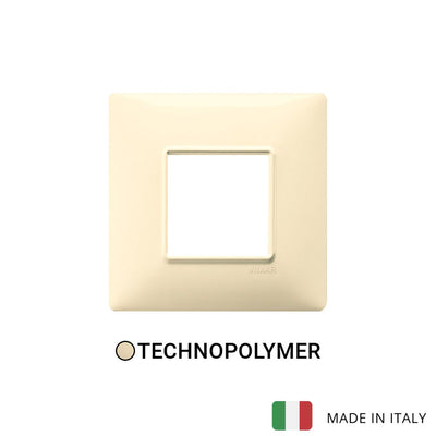 Vimar Plana Plate 2M BS Technopolymer Cream