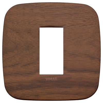 Vimar Arke Round Plate 1M Wood Walnut