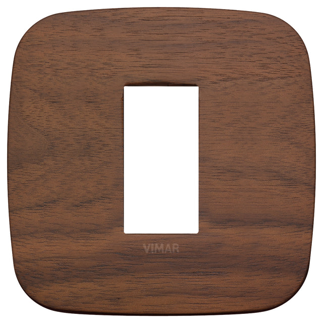 Vimar Arke Round Plate 1M Wood Walnut