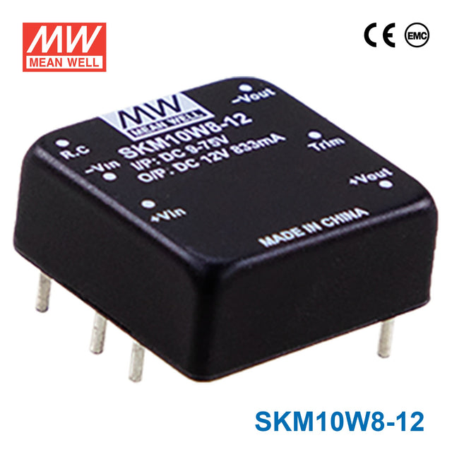 Mean Well SKM10W8-12 10W DC-DC Converter 12VDC 830mA