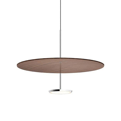Pablo Pendant Sky Dome Wood 24" Walnut