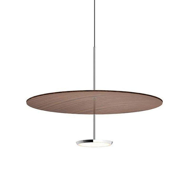 Pablo Pendant Sky Dome Wood 24" Walnut
