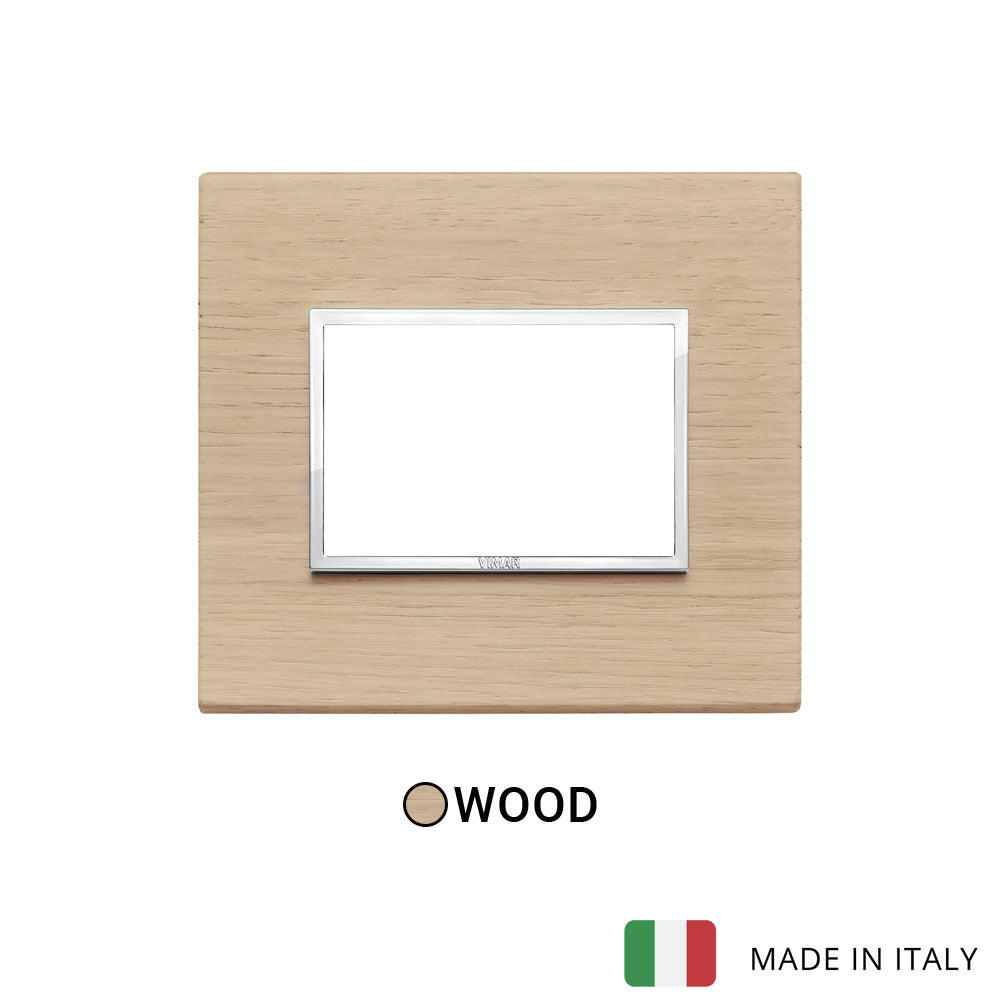 Vimar Eikon Evo Plate 3M Wood White Oak