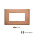 Vimar Eikon Plate 4M Metal Brushed Copper