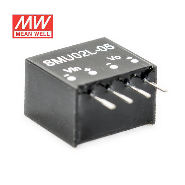 Mean Well SMU02L-05 DC-DC Converter - 2W - 4.5~5.5V in 5V out 400mA