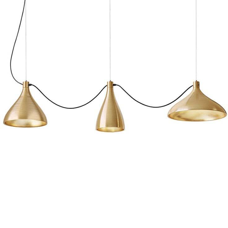 Pablo Pendant Swell String Mix Brass / Brass
