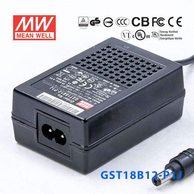 Mean Well GST18B12-P1J Power Supply 18W 12V 1.5A