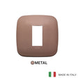 Vimar Arke Round Plate 1M Metal Matt Bronze