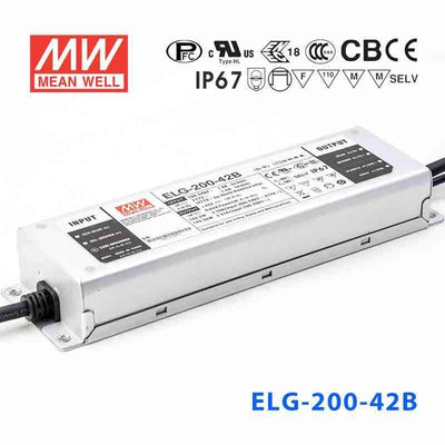 Mean Well ELG-200-42B Power Supply 200W 42V - Dimmable 4.76A