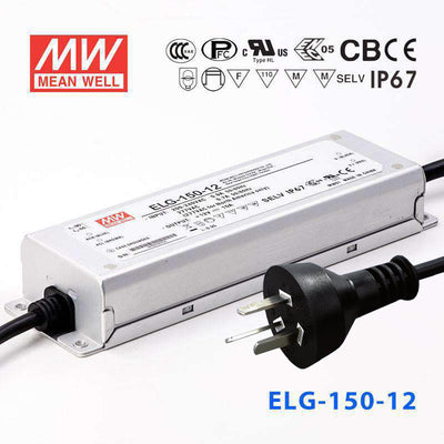 Mean Well S-ELG-150-12 Power Supply 120W 12V with AU/NZ plug 10A