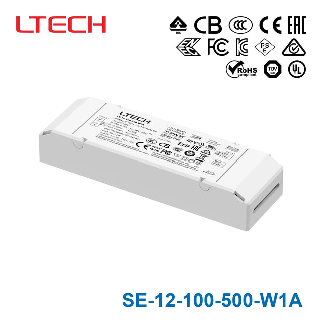 Ltech SE-12-100-500-W1A 12W 9-42VDC CC 0-10V LED Driver 0.1-0.5A