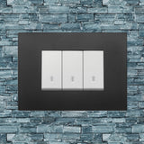 Vimar Arke Plastic 3 Gang switch - Black - 16A - PHOTO 10