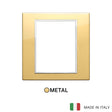 Vimar Eikon Evo Plate 8(4+4)M Aluminium Polished Gold