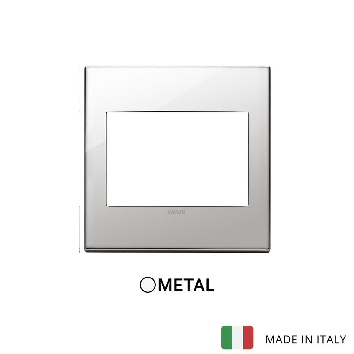 Vimar Eikon Exe Plate 3M Metal Nickel