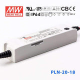 Mean Well PLN-20-18 Power Supply 20W 18V - IP64 1.1A