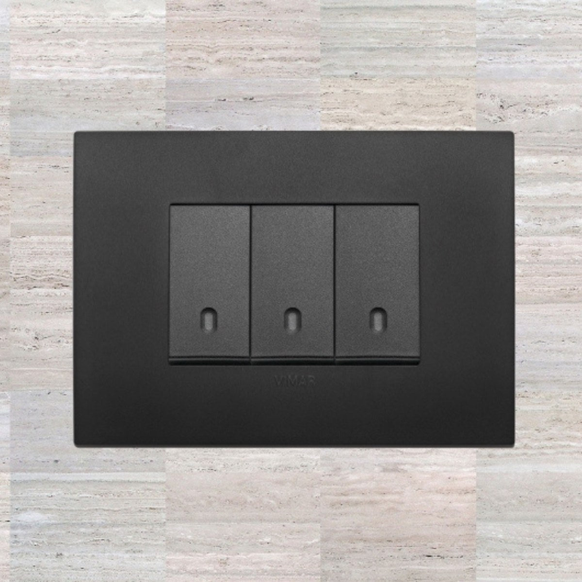 Vimar Arke Plastic 3 Gang switch - Black - 16A - PHOTO 5