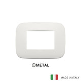 Vimar Arke Round Plate 3M Metal Matt White