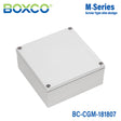 Boxco M-Series 180x180x75mm Plastic Enclosure, IP67, IK08, PC, Grey Cover, Screw Type