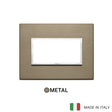 Vimar Eikon Evo Plate 4M Aluminium Dark Bronze