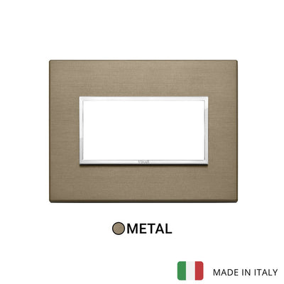 Vimar Eikon Evo Plate 4M Aluminium Dark Bronze