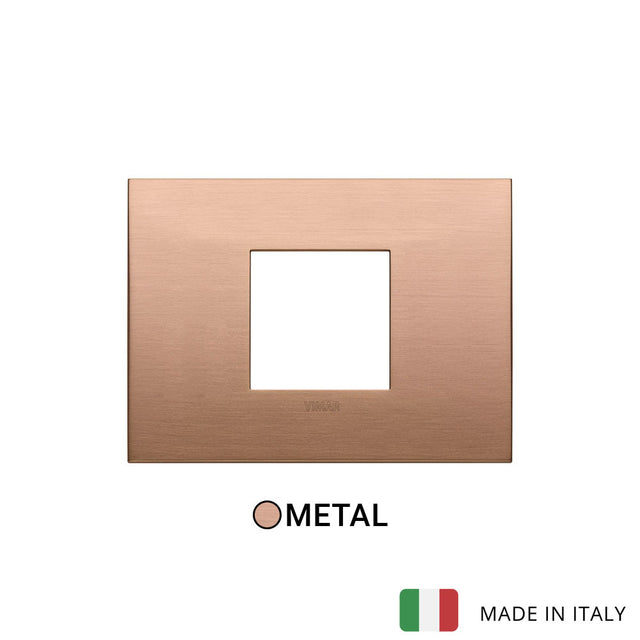 Vimar Arke Classic Plate 2centrM Metal Brushed Copper