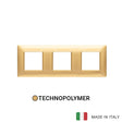 Vimar Plana Plate 6M(2+2+2) 71mm Technopolymer Matt Gold