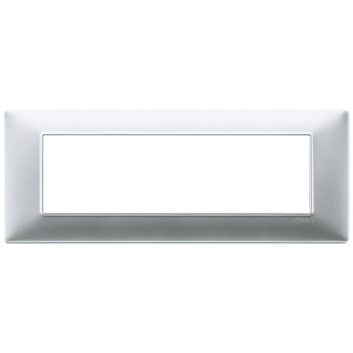 Vimar Plana Plate 7M Technopolymer Matt Silver