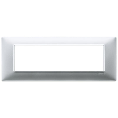 Vimar Plana Plate 7M Technopolymer Matt Silver