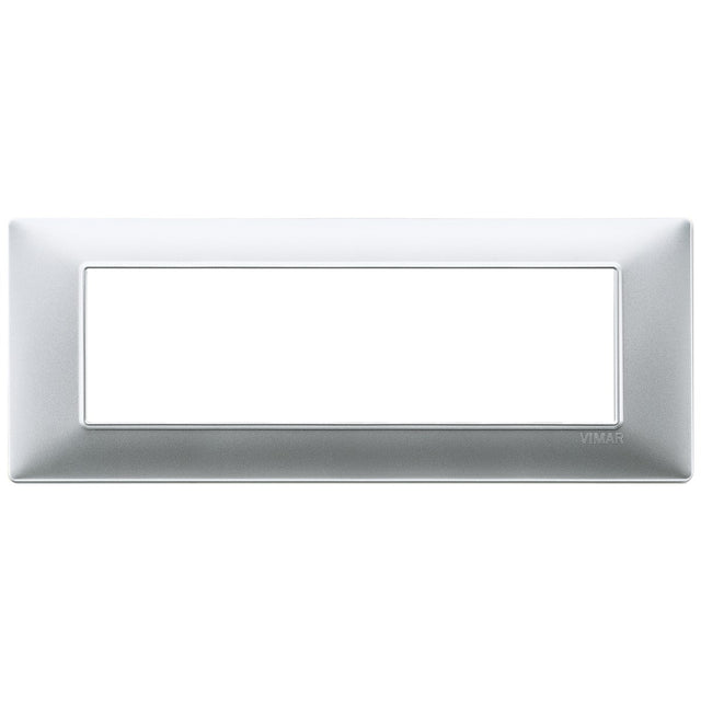 Vimar Plana Plate 7M Technopolymer Matt Silver