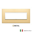 Vimar Eikon Evo Plate 7M Aluminium Satin Gold