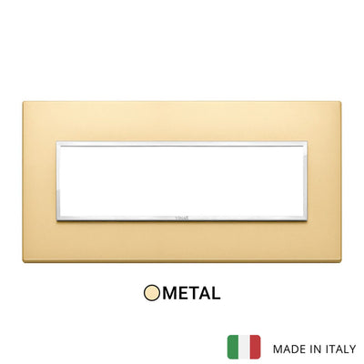 Vimar Eikon Evo Plate 7M Aluminium Satin Gold