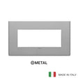 Vimar Eikon Exe Plate 5M Metal Silver