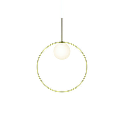 Pablo Pendant Bola Halo 18" Brass