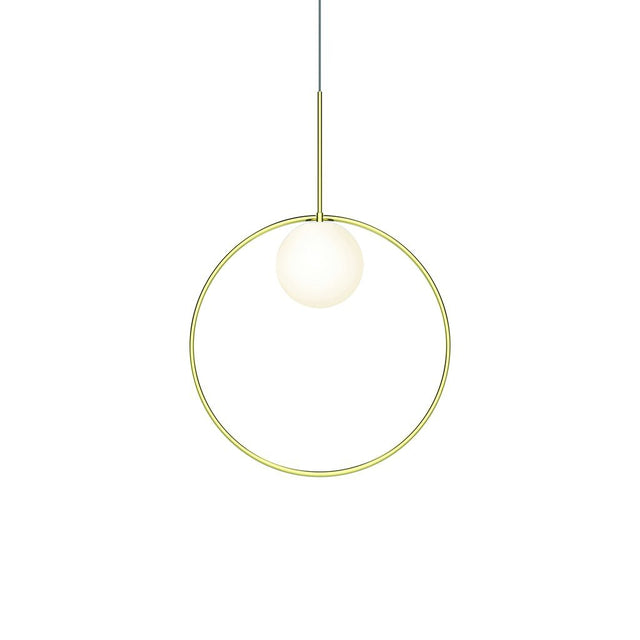 Pablo Pendant Bola Halo 18" Brass