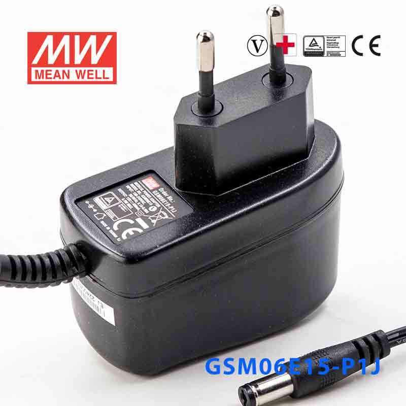 Mean Well GSM06E15-P1J Power Supply 06W 15V 400mA