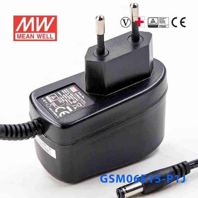 Mean Well GSM06E15-P1J Power Supply 06W 15V 400mA