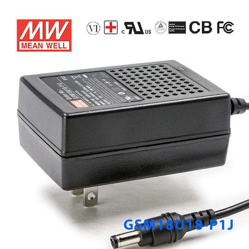 Mean Well GSM12U18-P1J Power Supply 12W 18V 660mA