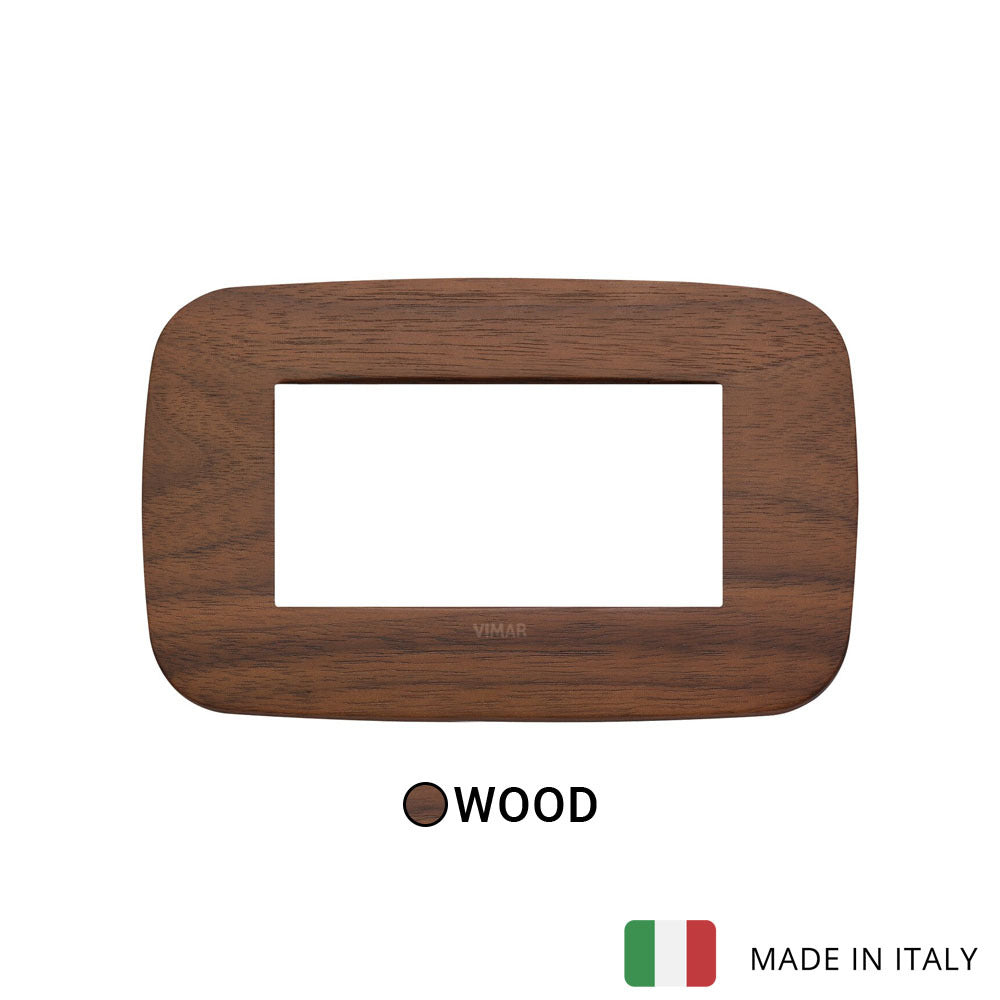 Vimar Arke Round Plate 4M Wood Walnut