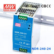 Mean Well NDR-240-24 Single Output Industrial Power Supply 240W 24V - DIN Rail