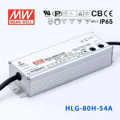 Mean Well HLG-80H-54A Power Supply 80W 54V - Adjustable 1.5A
