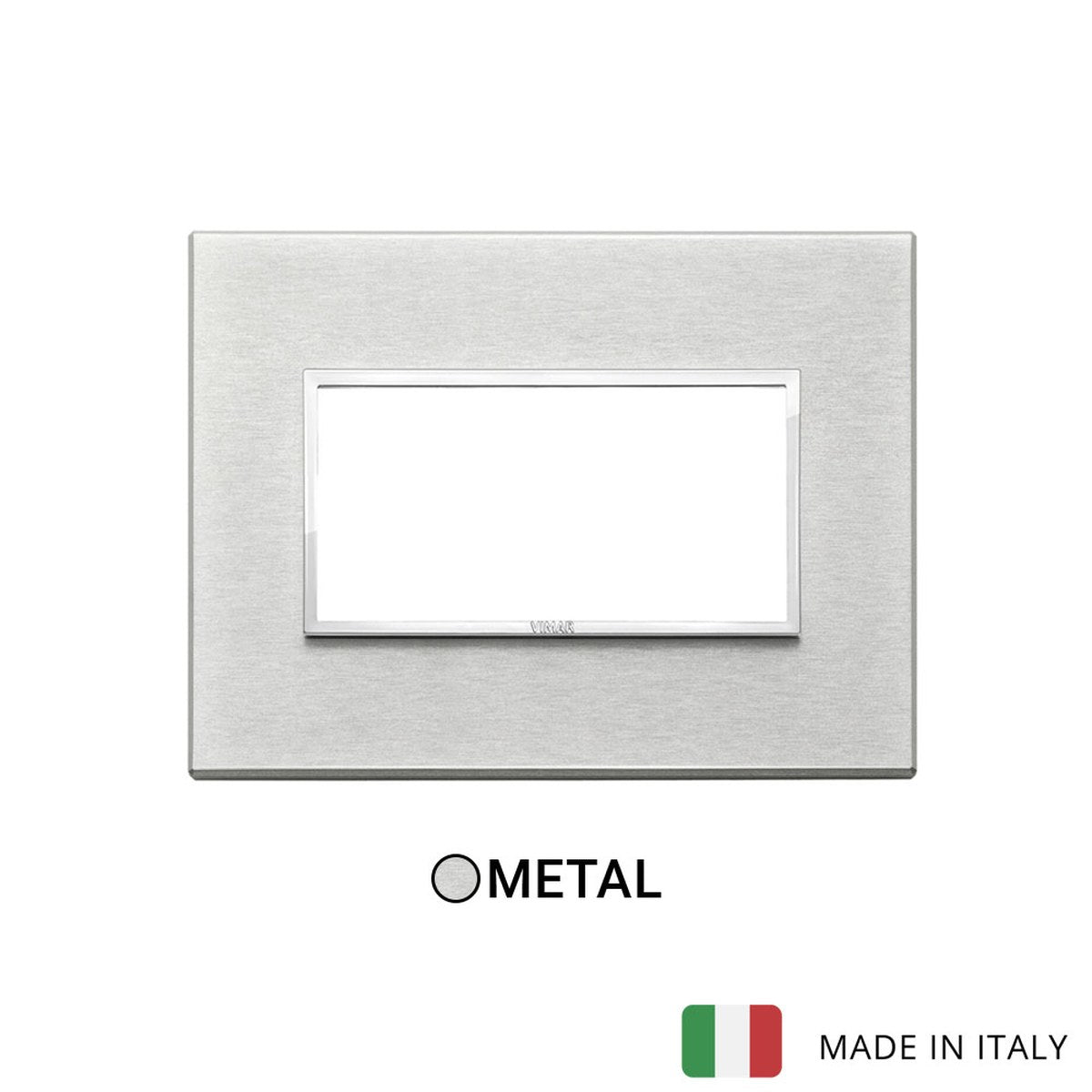 Vimar Eikon Evo Plate 4M Aluminium Grey