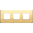 Vimar Eikon Evo Plate 6M (2+2+2) 71MM Aluminium Polished Gold