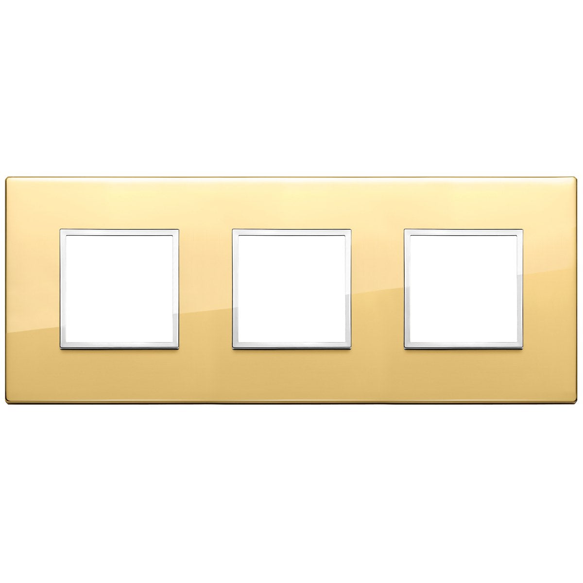Vimar Eikon Evo Plate 6M (2+2+2) 71MM Aluminium Polished Gold