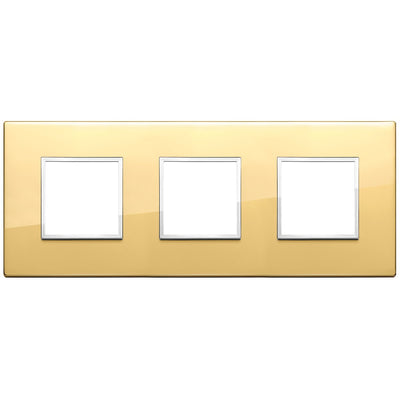 Vimar Eikon Evo Plate 6M (2+2+2) 71MM Aluminium Polished Gold