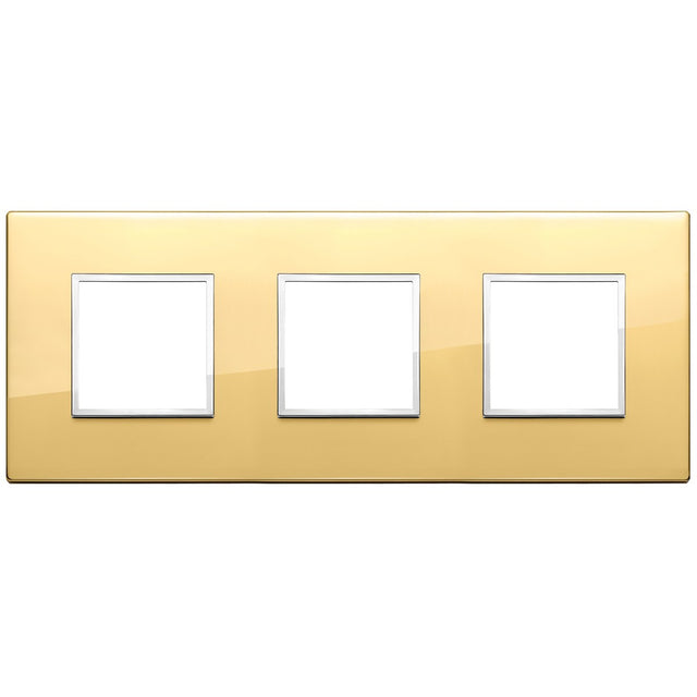 Vimar Eikon Evo Plate 6M (2+2+2) 71MM Aluminium Polished Gold